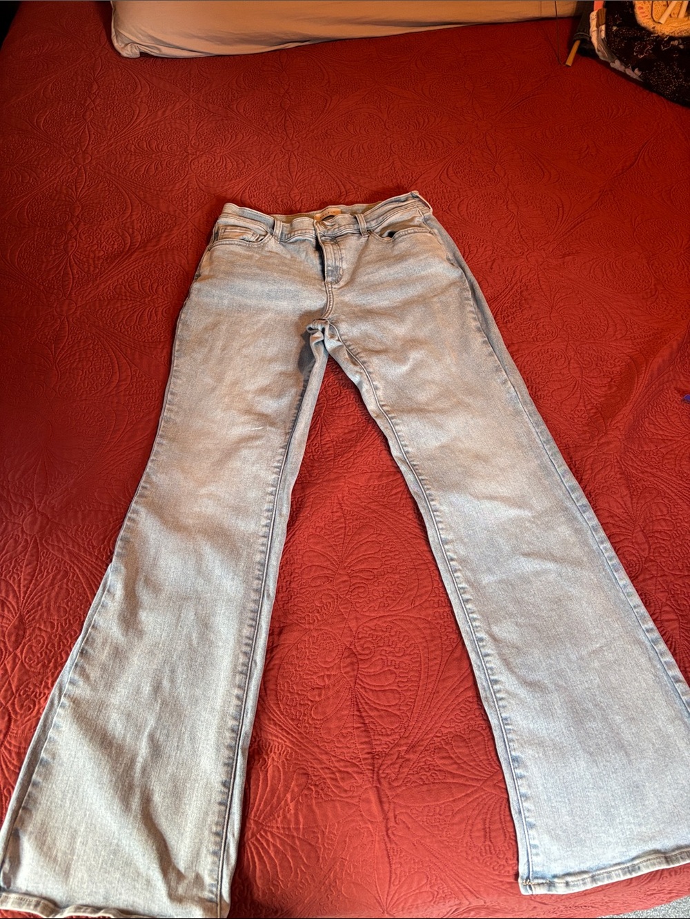 PACSUN Stretch Low Rise Bootcut light wash jeans